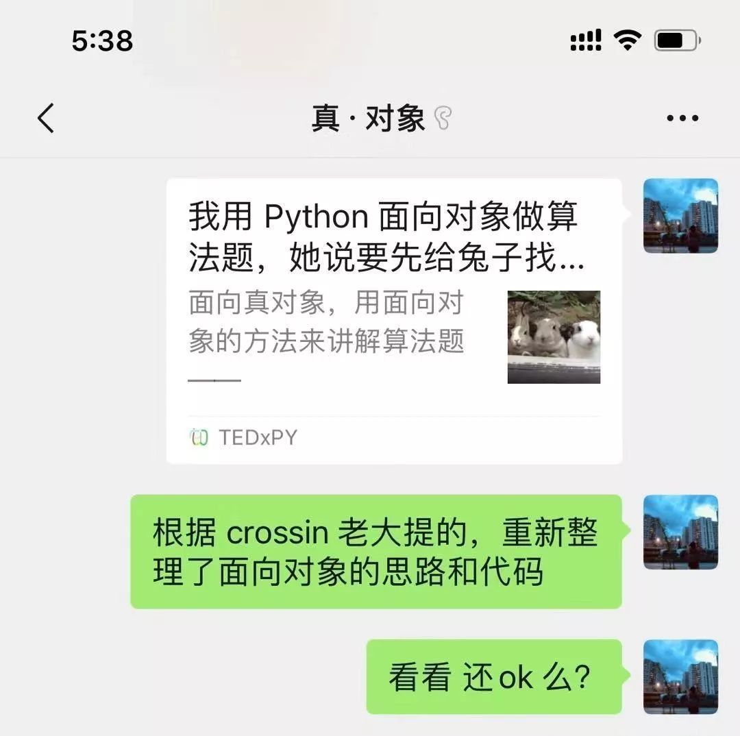 我用 Python 面向对象做算法题，她说要先给兔子找上对象